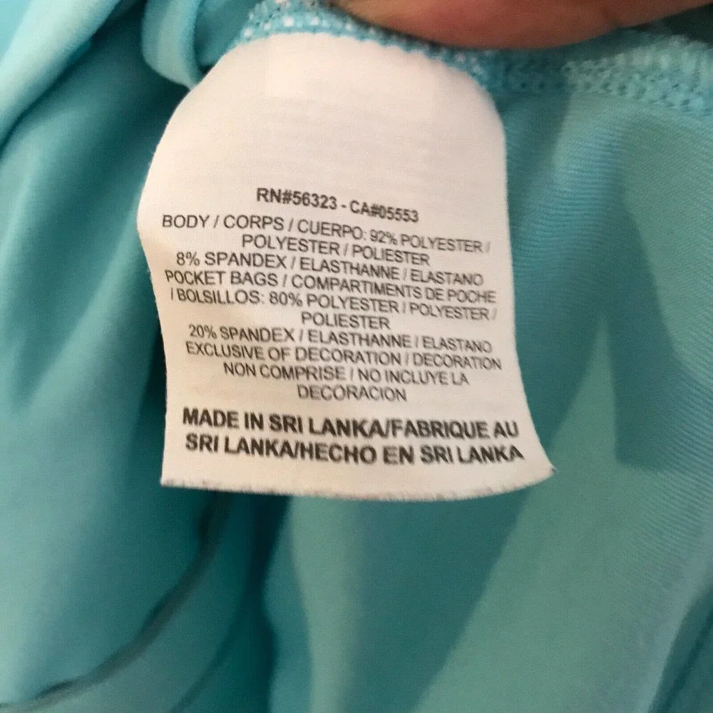 Nike Jacket Womens Sz XS Dri-Fit Light Blue Mock Neck Zip Up Athletic‎ Pockets